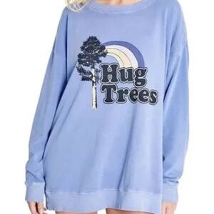 Wildfox Oversized “Hug Trees” Sweatshirt